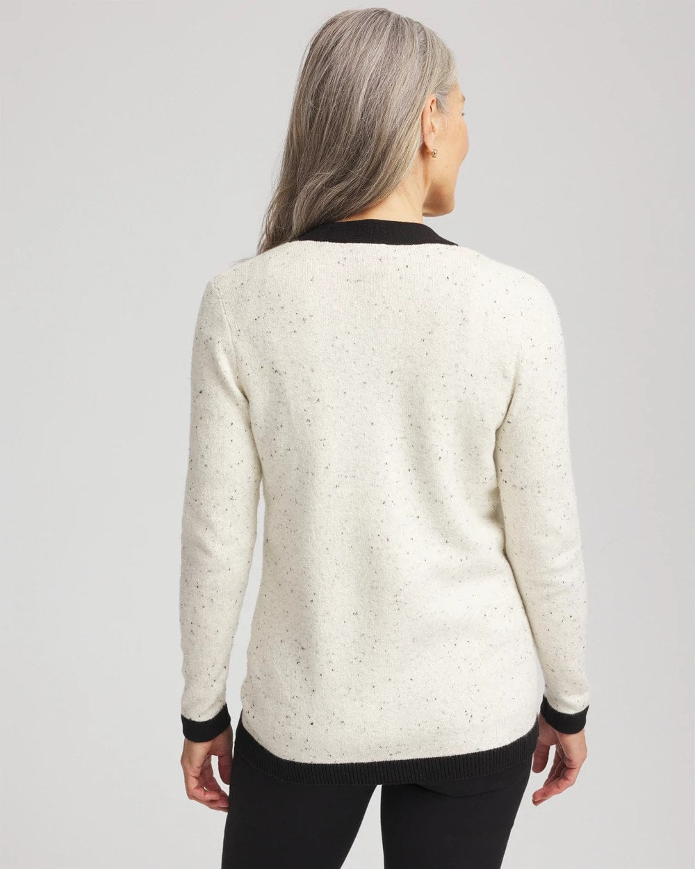 Tipped Lady Jacket Cardigan