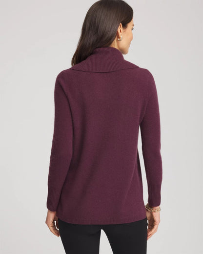 Cowlneck Cashmere Pullover Tunic
