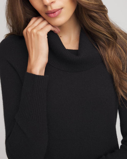 Cowlneck Cashmere Pullover Tunic