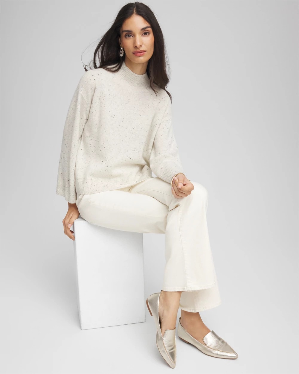 Cashmere Mockneck Sweater