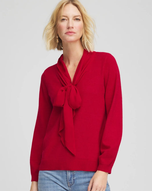 Bow-Detailed Sweater