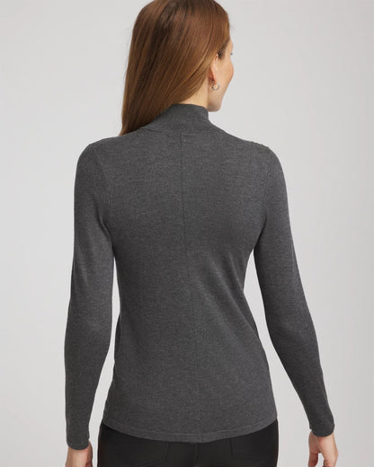 Ella Rhinestone Mockneck Sweater