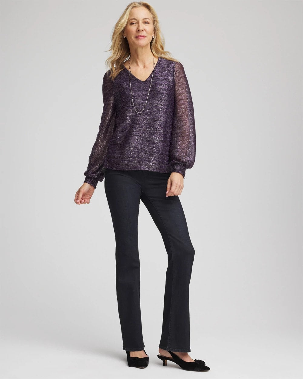 Foiled Bodre Top