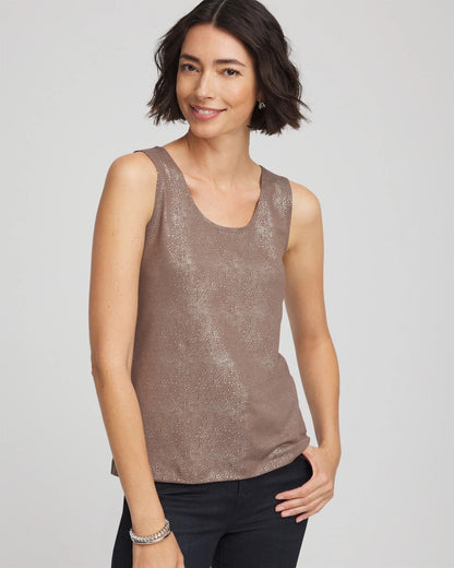 Foiled Microfiber Tank