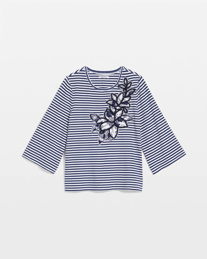 Floral Embroidered Tee