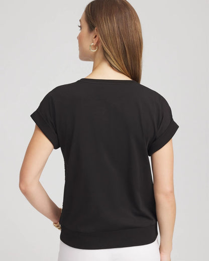Crocheted Cotton-Blend Shirt