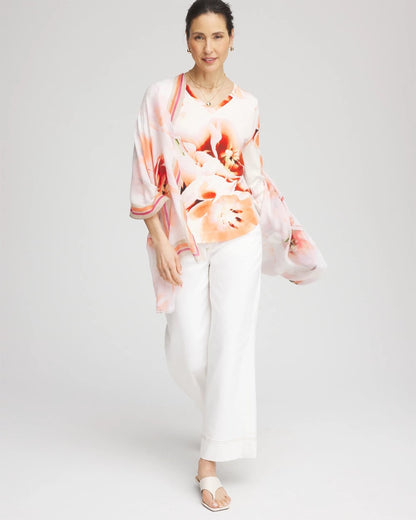 Tropical Floral 3/4 Sleeve Tee