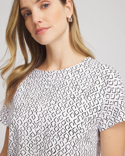 Zenergy® UPF Geo-Print Dolman Top