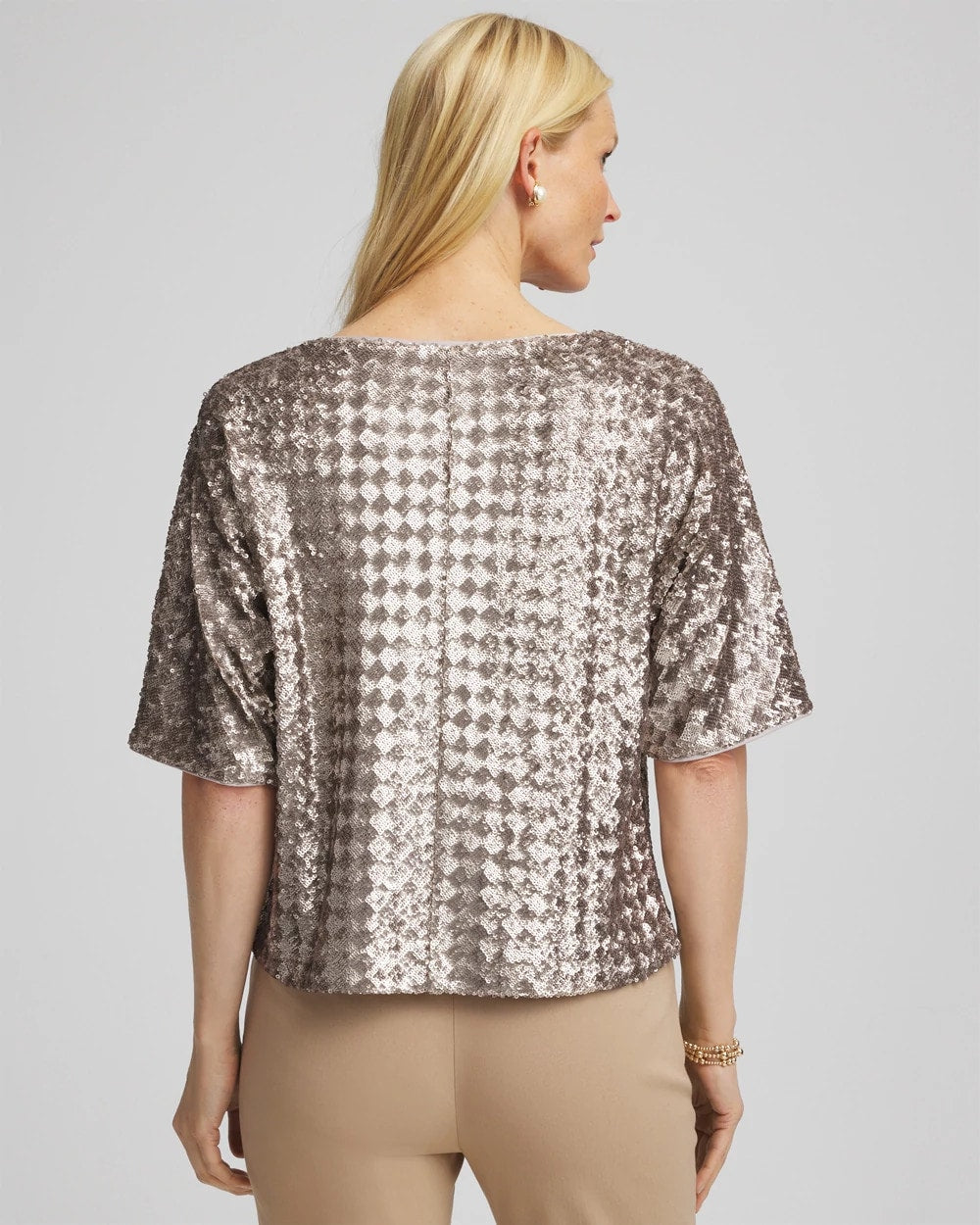 Art Deco Dolman Sequins Tee