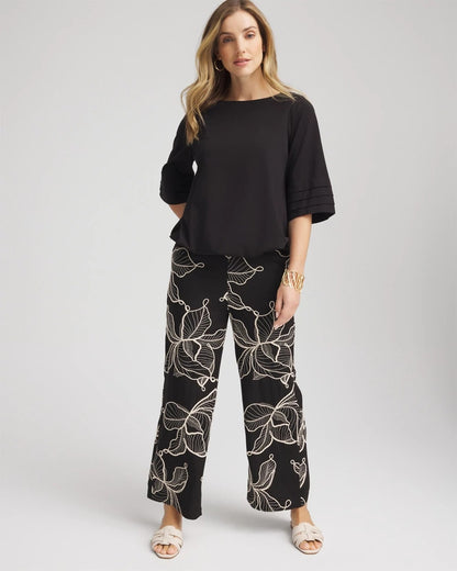 Boatneck Bubble-Hem Top