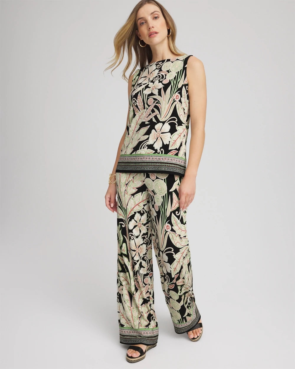 Travelers™ Island-Motif Side-Slit Tank