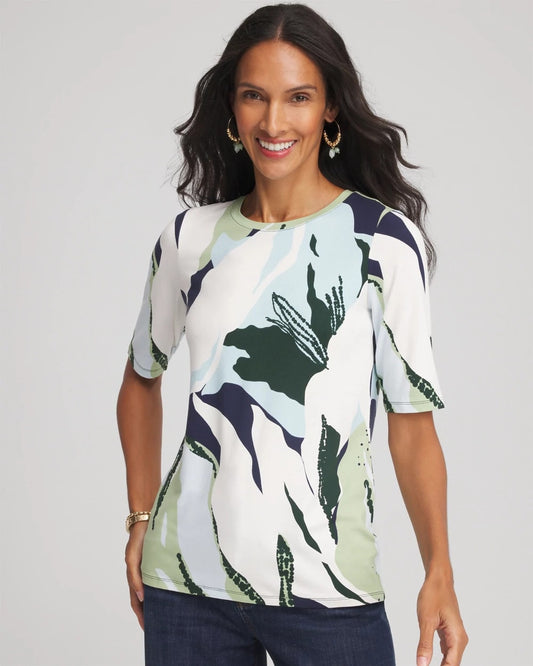 Touch of Cool™ Elbow-Sleeve Perfect Tee