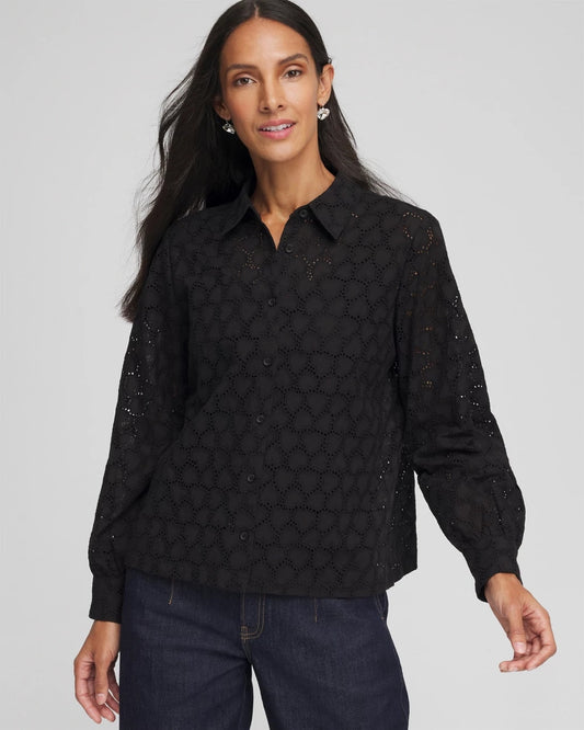 Heart Eyelet Shirt