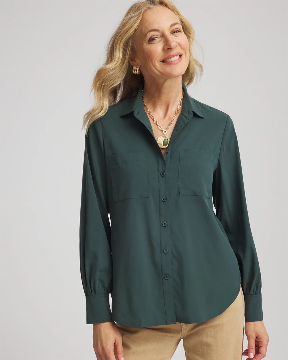 Classic-Fit Collared Shirt