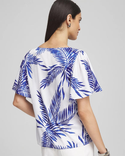 Flutter Sleeve Satin Top