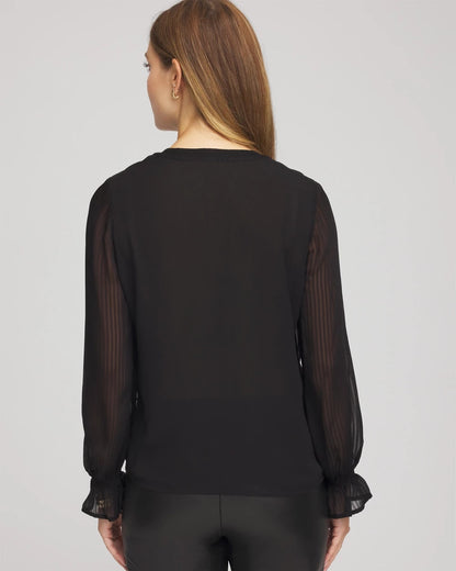 Georgette Polka Dot Blouse