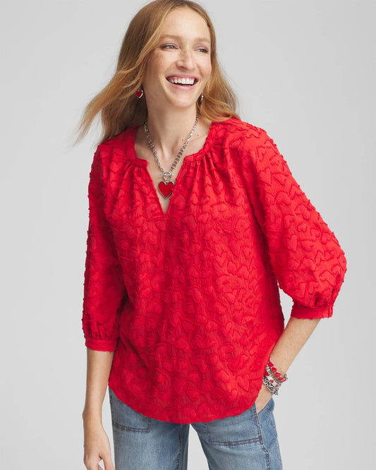 Embellished Valentine's Day Blouse