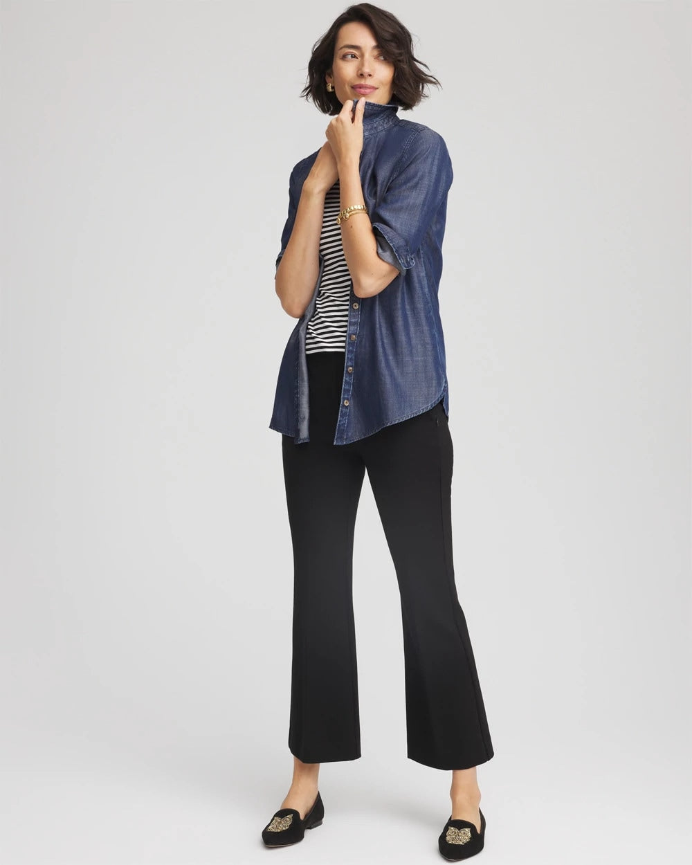 Tencel™ Classic-Fit Denim Tunic