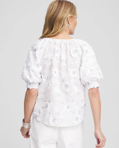 Applique Embroidered Top