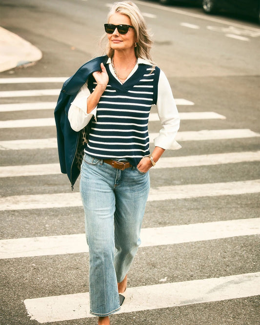 Girlfriend Straight Ankle Jeans