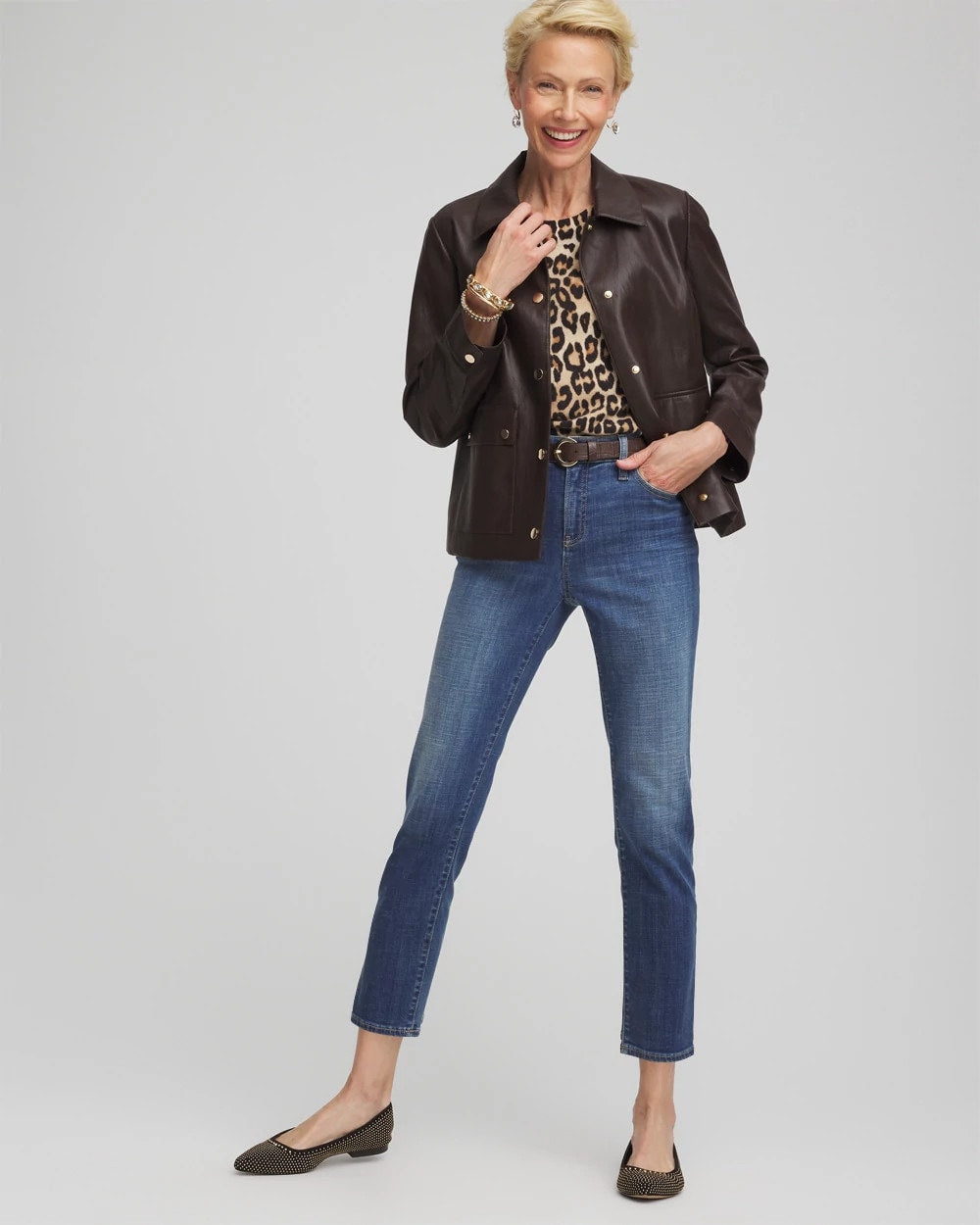 Girlfriend Slim Cropped Jeans