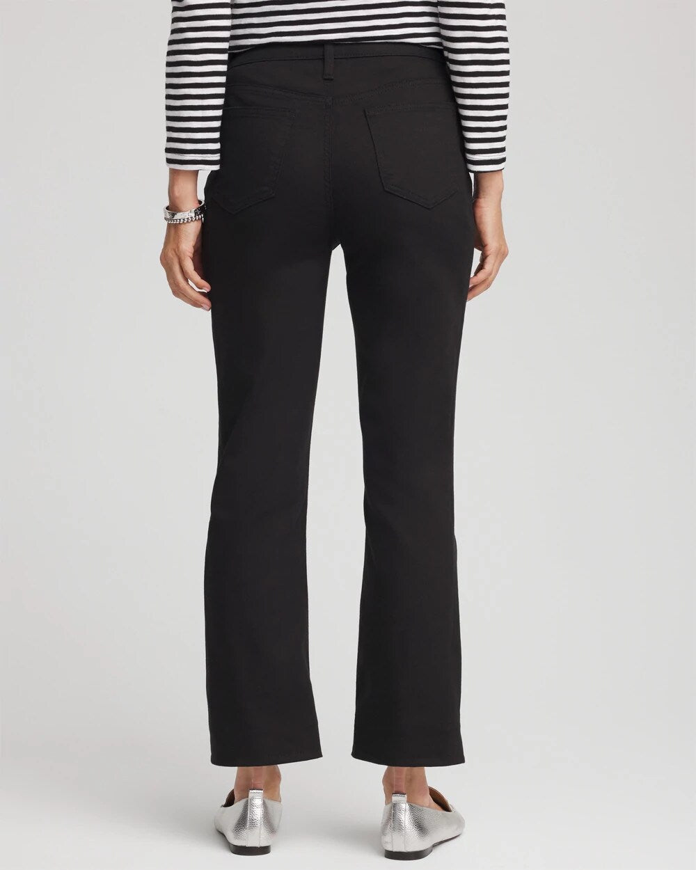 Cropped Girlfriend Kick-Flare Jeans