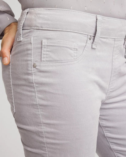 Velveteen Pull-On Flared Jeans