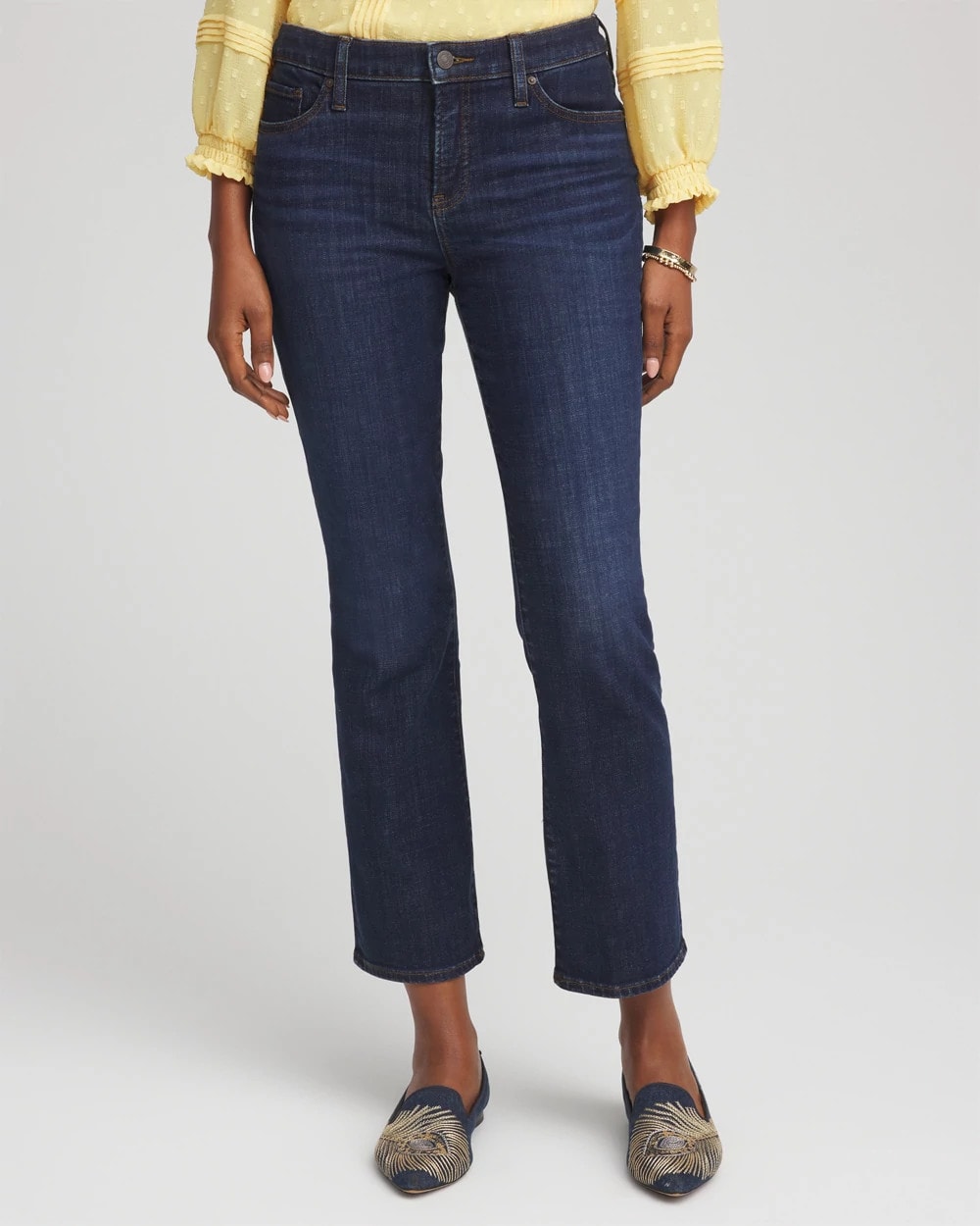 Girlfriend Cropped Flared Jeans