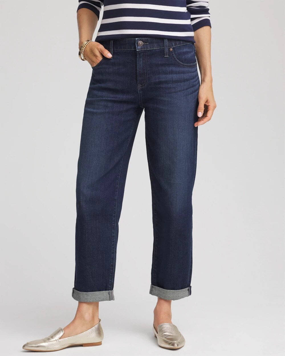 Cropped Boyfriend Jeans