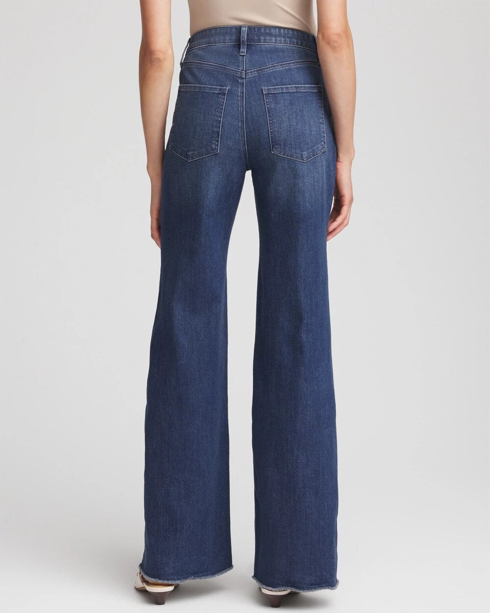 Embellished Frayed Flared-Leg Jeans