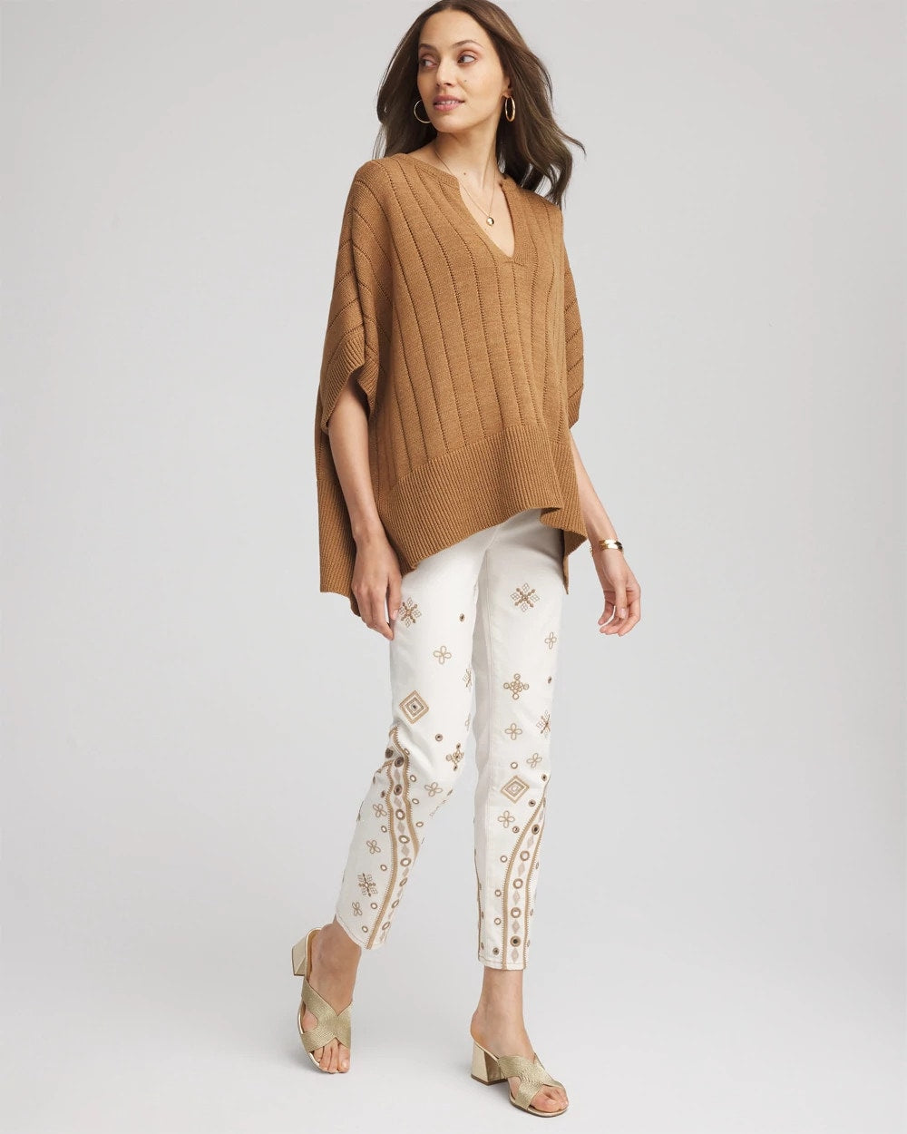 Embellished Girlfriend Slim Ankle Jeans