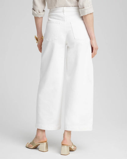 So Slimming® High-Rise Wide Cropped Jeans