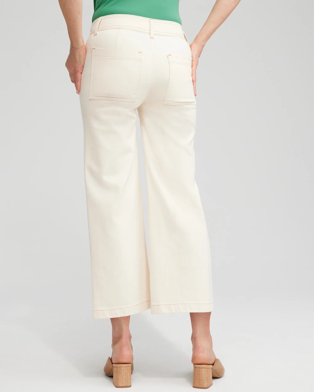 Cropped Wide Leg Jeans