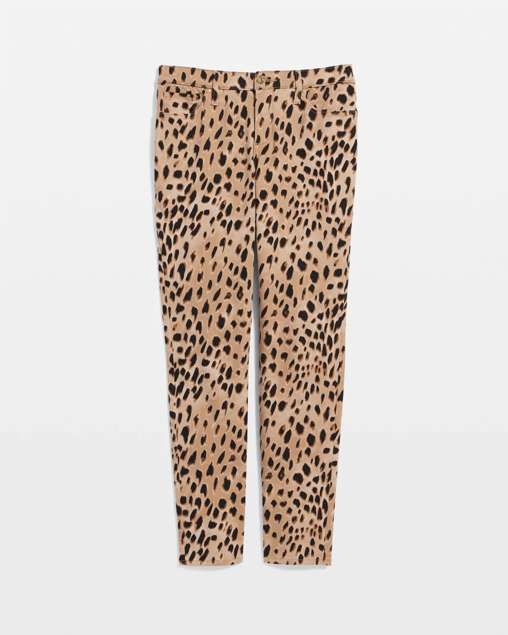 Leopard Girlfriend Slim Ankle Jeans