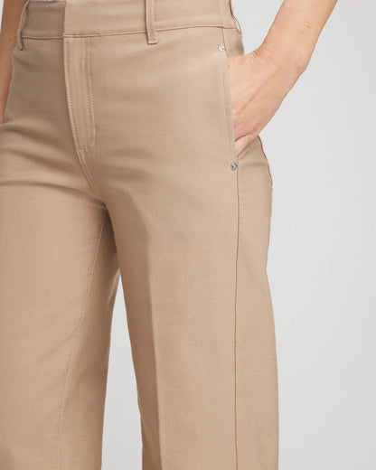 Cotton Straight-Leg Trousers