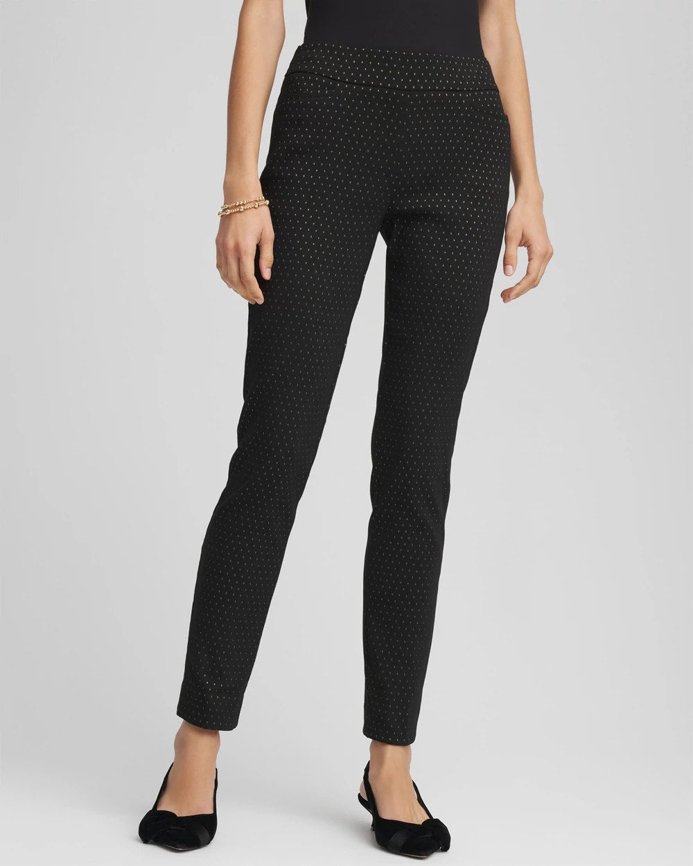 Brigitte™ Slim Ankle Jacquard Pants