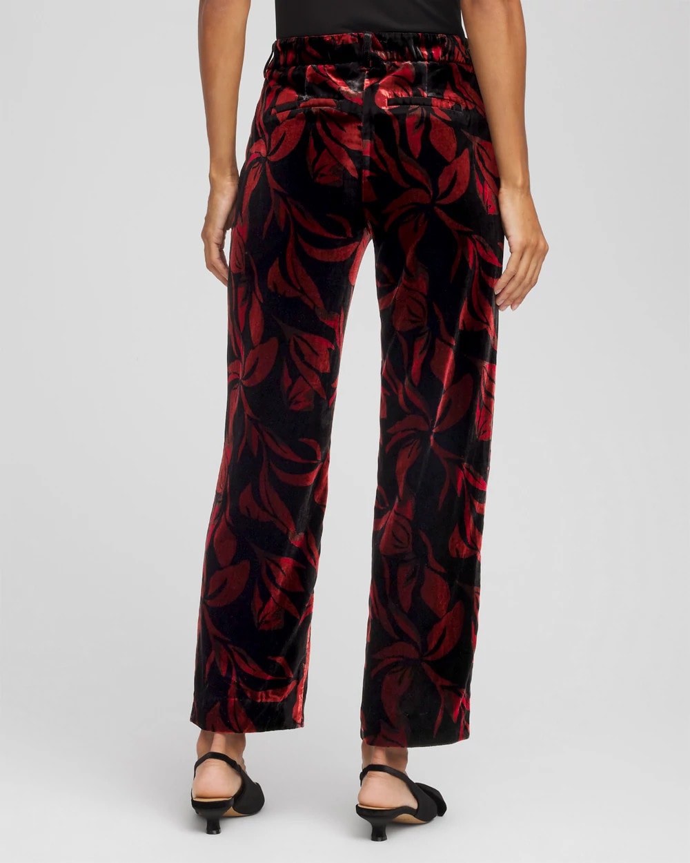 Velvet Rose Slim Ankle Pants