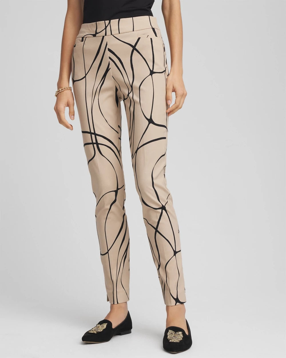 Brigitte™ Golden Leaf  Slim Ankle Pants