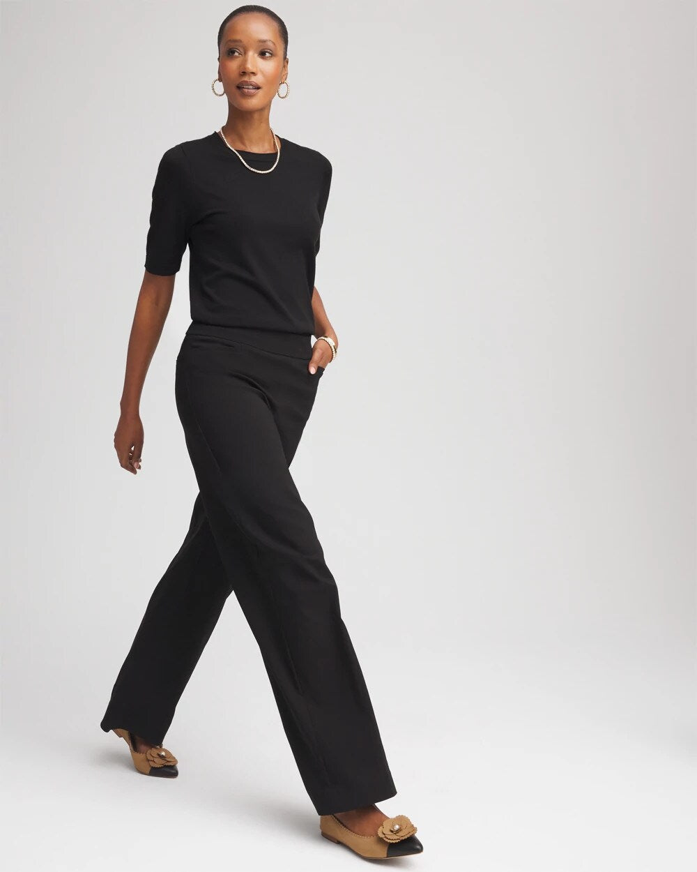 Brigitte™ Slim Wide-Leg Pants