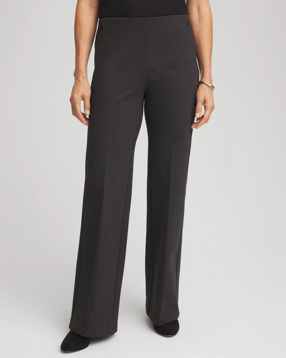Juliet Wide Full-Length Ponte Pants