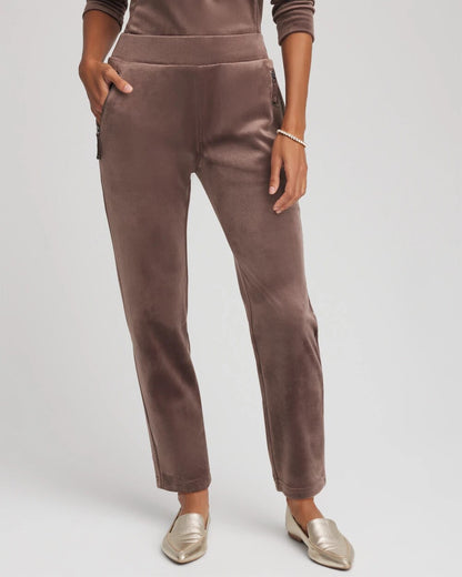 Zenergy® Velour Tapered Ankle Pants