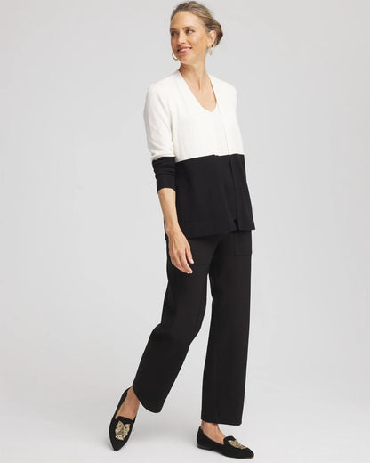 Bi-Stretch Straight Ankle Pants