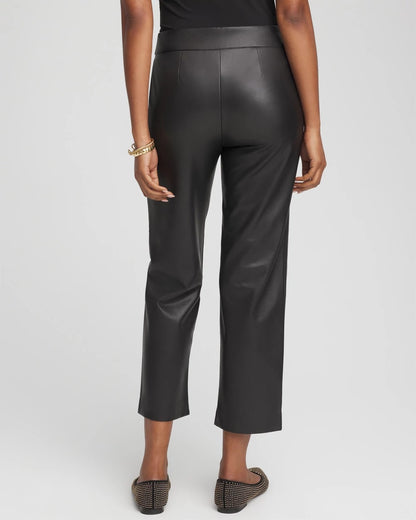 Faux Leather Brigitte™ Pull-On Cropped Pants