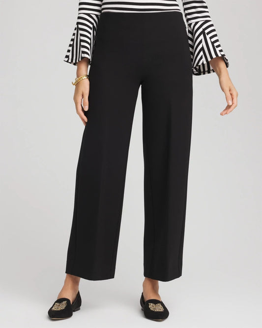 Juliet Slim Wide-Leg Cropped Pants