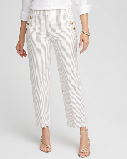 Emme Striped Sailor Straight Crops
