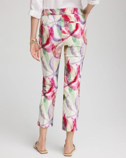 Brigitte™ Slub Slim Cropped Pants