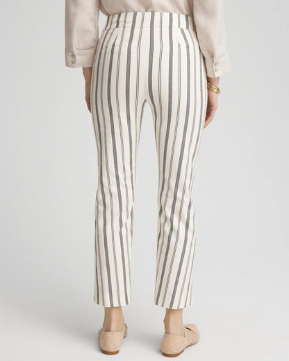 Brigitte™ Slub Striped Cropped Pants