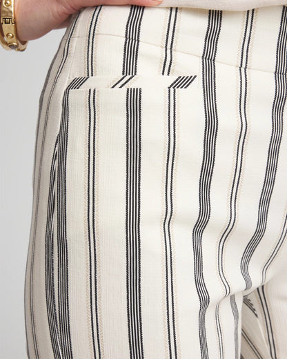 Brigitte™ Slub Striped Cropped Pants