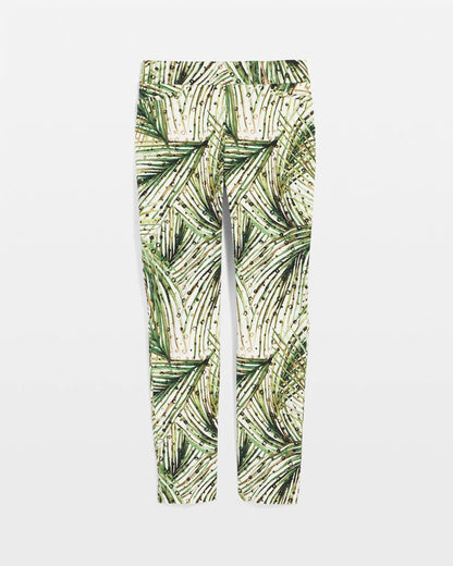 Brigitte™ Slim Ankle Palm-Print Pants