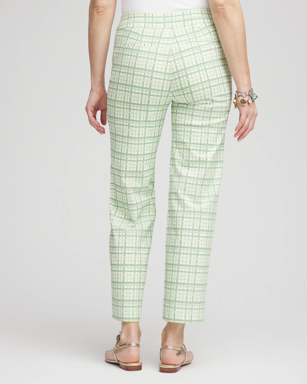 Brigitte™ Wide Leg Plaid Cropped Pants